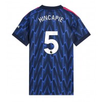 Stroje piłkarskie Arsenal Piero Hincapie #5 Koszulka Wyjazdowej dla damskie 2025-26 Krótki Rękaw